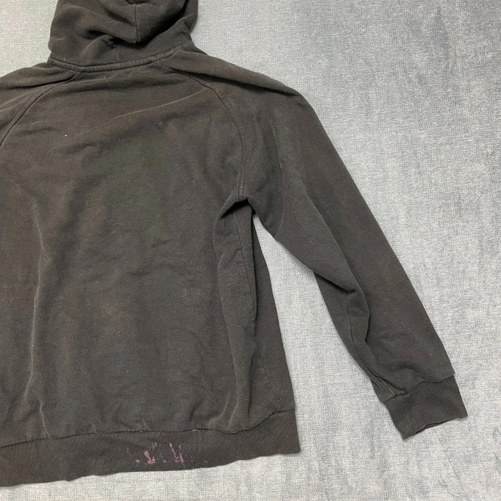 True Religion Hoodie Mens M Black Fleece Lined Buddha Graphic Pullover Cozy